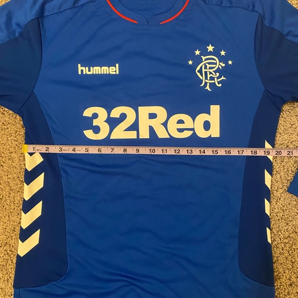 HUMMEL - Rangers F.C. 2018-19 Long Sleeve Home Kit Jersey - Size M/L - Picture 10 of 10
